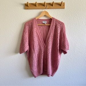 Koret pink crochet top - Size M